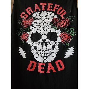 Greatful Dead Medium Super Soft Tank Top Skull & Roses A105 Excellent New